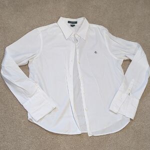Polo by Ralph Lauren Classic White Button Down Shirt